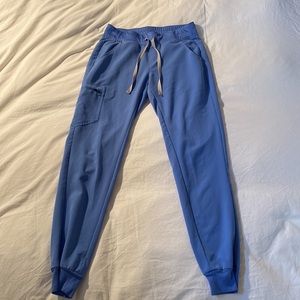FIGS ceil blue scrub zamora jogger pants size SMALL TALL